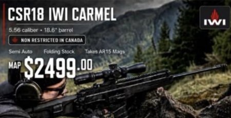 IWI CRS18 CARMEL 5.56 NON RESTRICTED!